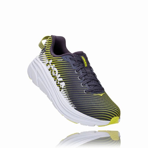 Hoka One One RINCON 2 Vegan Shoes For Men India Green/Navy IN-1056